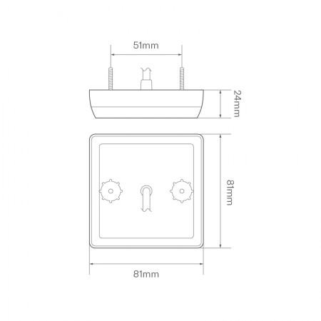 Square Compact Combination Lamp